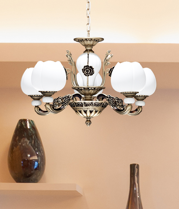 비잔틴 5등 식탁전등, 안방등, 인테리어조명 (상향 / 하향)